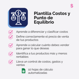 Plantilla de Costos y Punto de Equilibrio